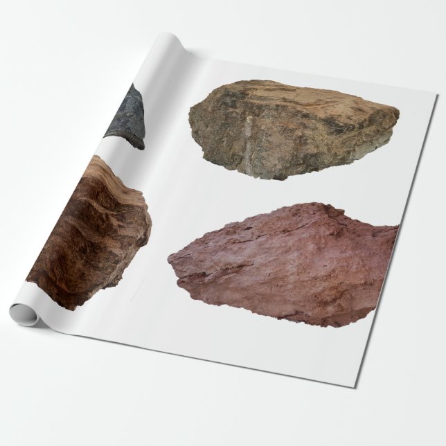 Papel De Presente Pedras de calcário granito (Desenrolado)
