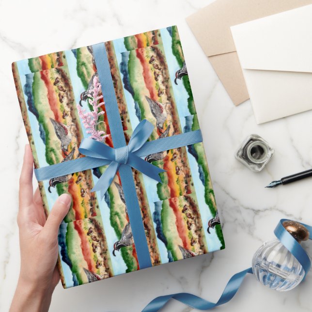 Papel De Presente Peeps de Papel de Invólucro da Família Quail para  (Presentear)