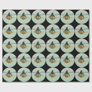 Papel De Presente Peixe Dourado com uma Barbatana de Tubarão