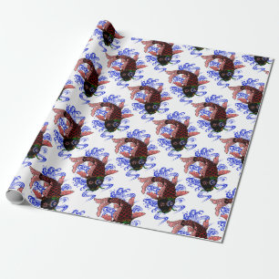 Papel De Presente Peixe japonês