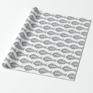 Papel De Presente Peixes de Cinzas Engenheiros Biológicas