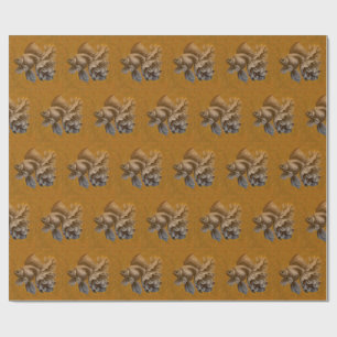 Papel De Presente Peixes dourados