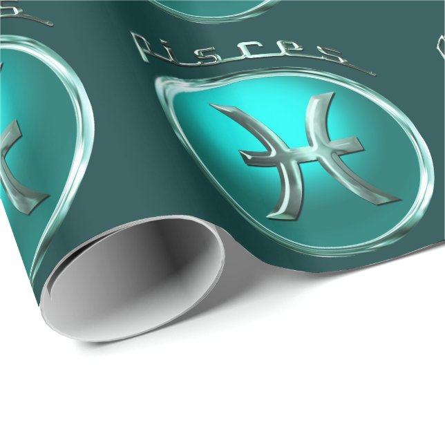 Papel De Presente Peixes | o sinal astrológico dos peixes (Ponta do rolo)