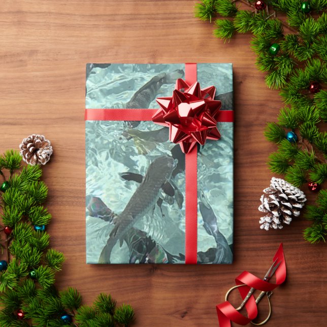Papel De Presente Peixes Tropicais (Presente de Natal)
