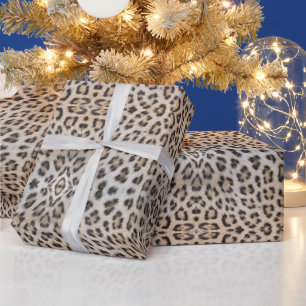 Papel De Presente pele de na moda-leopardo com pele de animais com p