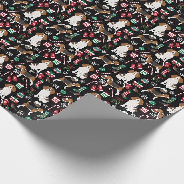 Papel De Presente Pele de presente de Cão de Natal (Ponta)