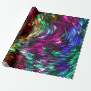 Papel De Presente Peles Coloridas Com Peles abstrato - Fundo Prismát