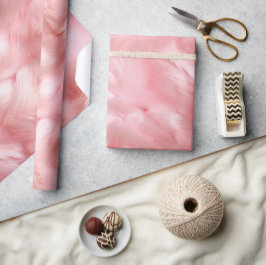 Papel De Presente Peles com Mal-Rosa