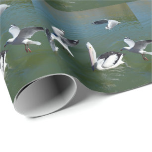 Papel De Presente Pelican E O Portão.