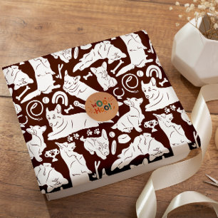 Papel De Presente Pembroke Welsh Corgi - padrão sem costura