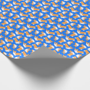 Papel De Presente Pembroke Welsh Corgi Puppy Padrão