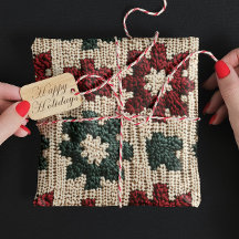 Pena De Doce De Natal Verde Vermelho Com Retro