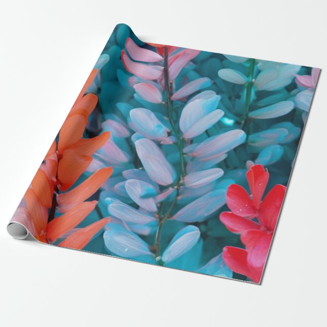 Papel De Presente Penas Flutuantes: Coleção de Aquarelas (Desenrolado)
