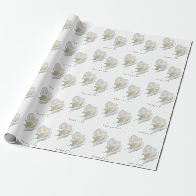Papel De Presente Pensando em Você (Desenrolado)