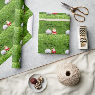 Papel De Presente Pensava no Natal do Baseball