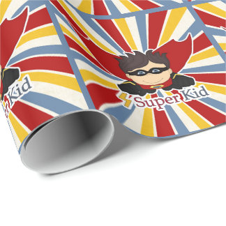 Papel De Presente Pensava-se na banda desenhada Super Kid