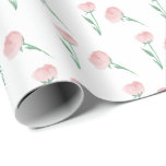 Papel De Presente Peônias Por Favor Rosa Bonito e Elegante<br><div class="desc">Este papel querido dá o toque final perfeito ao seu presente especial.</div>