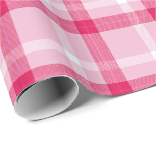 Papel De Presente Peppermint Tartan Para O Natal  