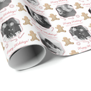 Papel De Presente Pequena Garota Gingerpão rosa Foto vermelha rosa 