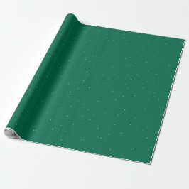 Papel De Presente Pequenas estrelas brilhantes feriado verde de Nata