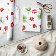 Pequeno chá de fraldas de joaninha do Jardim de Cú