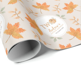 Papel De Presente Pequeno segundo aniversário de outono de Folha de