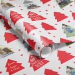 Papel De Presente Pequenos Árvores de Natal Embrulho de Presente com<br><div class="desc">Muitas pequenas árvores de Natal sentem-se festivas e mostram suas fotografias com uma mensagem de presente feliz,  tornando este papel de embrulho de Natal único e algo que seus amigos e familiares vão adorar receber. 
Fotografia � Shanna Russell Photography,  San Antonio TX</div>