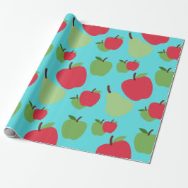 Papel De Presente pera e fruta de maçãs