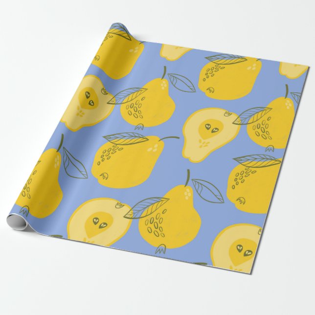 Papel De Presente Percorre um padrão sem costura (Desenrolado)