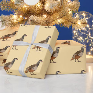 Papel De Presente Perdiz Chukar Ave