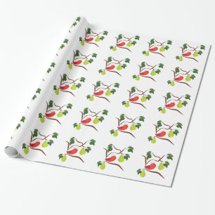 Papel De Presente Perdiz na árvore de pera