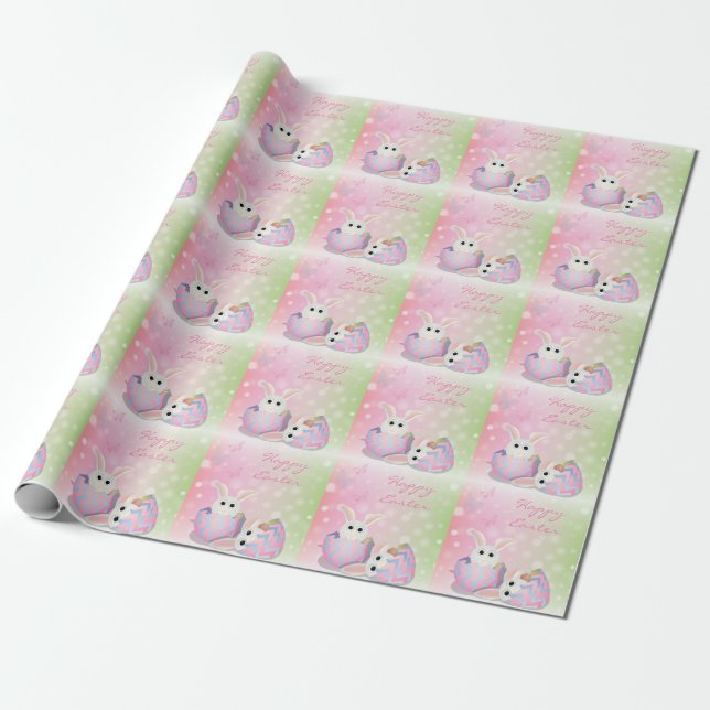 Papel De Presente Perfeito, Legal Felz pascoa, Coelhinho Feliz (Desenrolado)