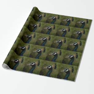 Papel De Presente Perfil de Peacock