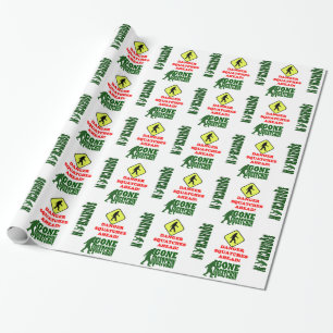Papel De Presente Perigo Squatches adiante