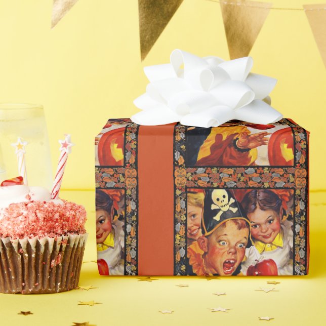 Papel De Presente Perigos de Bobbing de maçã (Festa de aniversário)