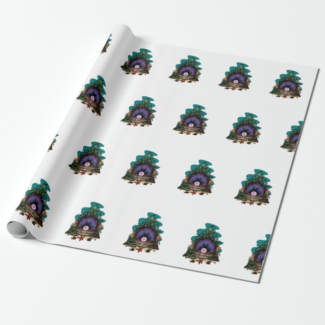 Papel De Presente Pérola Do Mar (Desenrolado)