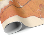 Papel De Presente Pérolas de Kraft Naturais Bronze Folha de outono L<br><div class="desc">revestimento chic chic florenceK design grungy</div>