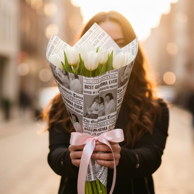 Papel de Presente Personalizado da Vovó | Jornal P (Criador carregado)