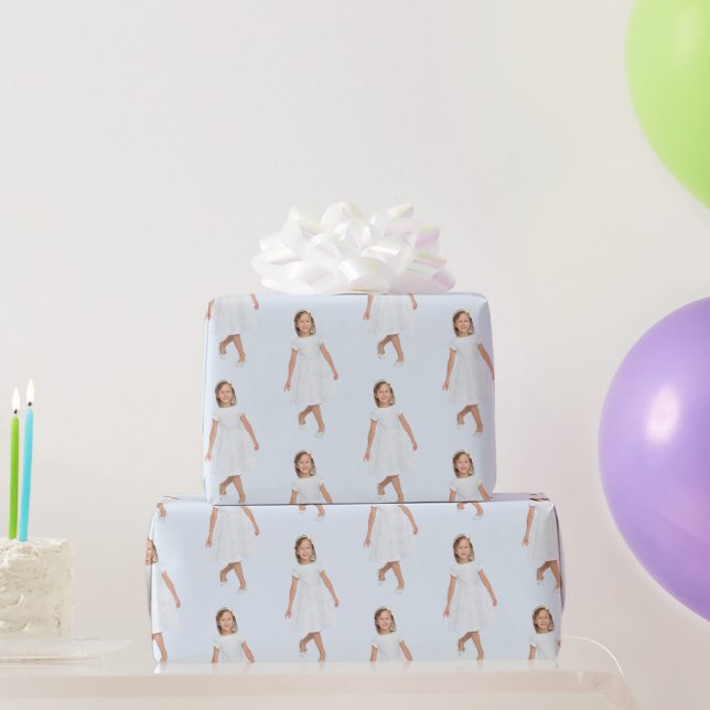 Papel de Presente Personalizado de Aniversário Inf (Presentes para festas)