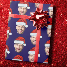 Papel de Presente Personalizado de Gorro de Papai 