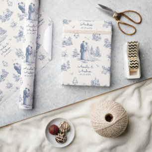 Papel de Presente Personalizado Estilo Casamento T