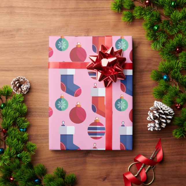 Papel De Presente Personalizado Festa de Natal (Presente de Natal)