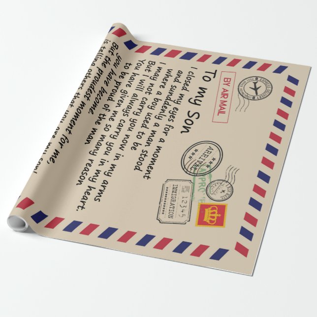 Papel De Presente Personalizado Para Minha Filha Da Mãe (Desenrolado)