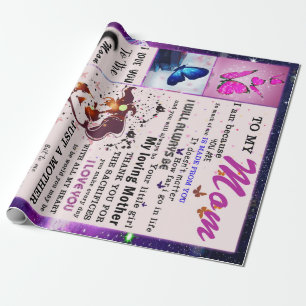 Papel De Presente Personalizado Para Minha Mãe Da Filha
