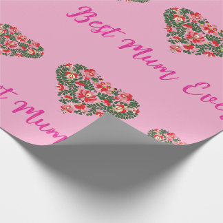 Papel De Presente Personalizado Script Melhor Mãe do Mundo