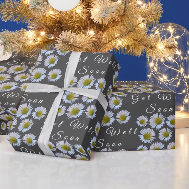 Papel De Presente Personalizado se recupera logo Daisy Ray Florets e (Feriados)