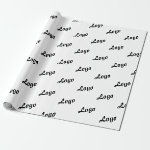 PAPEL DE PRESENTE PERSONALIZADO SEU LOGO EMPRESA PEQUENA MODERNA EST