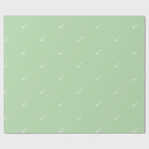 Papel De Presente Personalizado Seu Próprio Logotipo Moderno Minimal