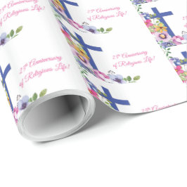Papel De Presente Personalizar, 25 Aniversário Nun Vida Religiosa
