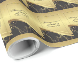 Papel De Presente Personalizar, 50º Aniversário Religioso